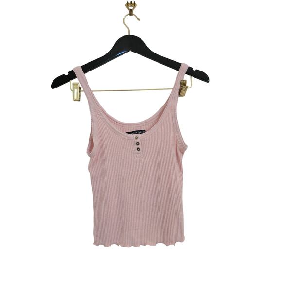 Abercrombie & Fitch Tops - Abercrombie and Fitch Ribbed Soft Crop Tank Top SZ XS